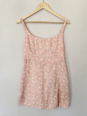 Abercrombie & Fitch Pink Floral Babydoll Dress Size L